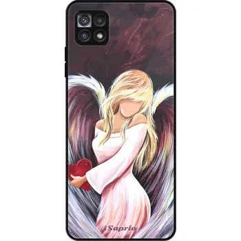 Pouzdro na mobilní telefon Lesklé pouzdro iSaprio pro Samsung Galaxy A22 5G - Angel of Love (Lesklé pouzdro, kryt, obal iSaprio Exclusive na mobil Samsung Galaxy A22 5G s motivem Angel of Love - elegantní skleněný vzhled, skvělá ochrana mobilu a luxusní styl, vyrobeno v Česku)