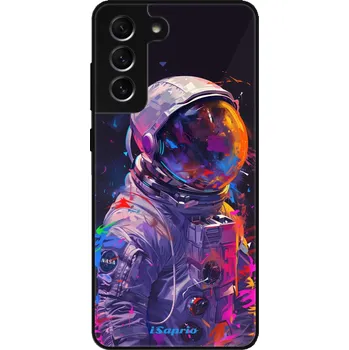 Pouzdro na mobilní telefon Lesklé pouzdro iSaprio pro Samsung Galaxy S21 FE 5G - Neon Astronaut (Lesklé pouzdro, kryt, obal iSaprio Exclusive na mobil Samsung Galaxy S21 FE 5G s motivem Neon Astronaut - elegantní skleněný vzhled, skvělá ochrana mobilu a luxusní styl, vyrobeno v Čes