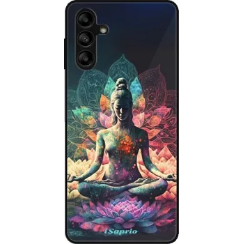 Pouzdro na mobilní telefon Lesklé pouzdro iSaprio pro Samsung Galaxy A13 5G / A04s - Yoga (Lesklé pouzdro, kryt, obal iSaprio Exclusive na mobil Samsung Galaxy A13 5G / A04s s motivem Yoga - elegantní skleněný vzhled, skvělá ochrana mobilu a luxusní styl, vyrobeno v Česku)