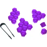 Kryty šroubů kol (17 mm-20 ks) Einparts - fialové