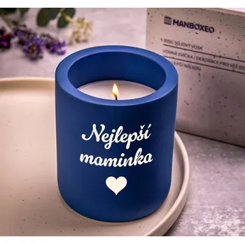 Svíčka Svíčka v betonu - Lavendule & Eucalyptus 300 g