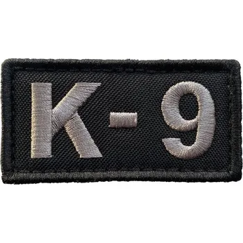 Nášivka WARAGOD nášivka Embroidery K-9 Patch Black and Gray
