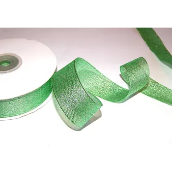 Stuha Stuha lurexová metalická, WB7007, šíře 38 mm/ 1 metr