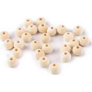 Dětské navlékací korálky ČistéDřevo Dřevěné korálky 8 mm - 20 kusů