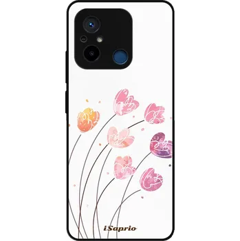 Pouzdro na mobilní telefon Lesklé pouzdro iSaprio pro Xiaomi Redmi 12C - Flowers 14 (Lesklé pouzdro, kryt, obal iSaprio Exclusive na mobil Xiaomi Redmi 12C s motivem Flowers 14 - elegantní skleněný vzhled, skvělá ochrana mobilu a luxusní styl, vyrobeno v Česku)