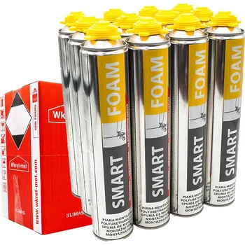 Stavebniny Klimas Wkret-Met Montážní pěna SMART 12 ks - 750ml - Nízkoroztažná pistolová polyuretanová