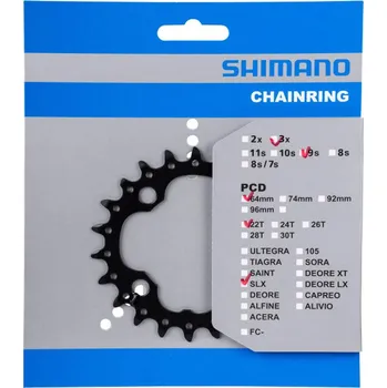 Shimano SH SLX FC-M660 černý 22 zubů