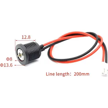 Elektronická stavebnice LaskaKit_cz DIY magnetický napájecí kabel DC-11A-CX Male 8mm do JST-PH-2 2mm 20cm