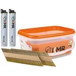 3,1x90mm D34 KMR - 2200 ks + 2x 80ml plynová náplň - Hladké hřebíky do hřebíkovačky