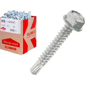Šroub Klimas Wkret-Met SW 5,5x60mm - 250 ks - Samovrtné šrouby pro kotvení plechu do oceli, WS