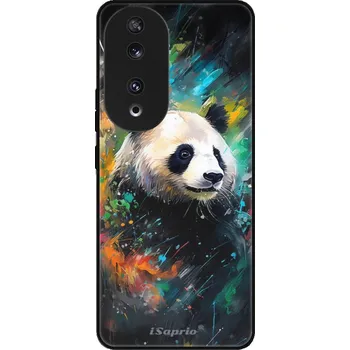 Pouzdro na mobilní telefon Lesklé pouzdro iSaprio pro Honor 90 5G - Abstract Panda (Lesklé pouzdro, kryt, obal iSaprio Exclusive na mobil Honor 90 5G s motivem Abstract Panda - elegantní skleněný vzhled, skvělá ochrana mobilu a luxusní styl, vyrobeno v Česku)