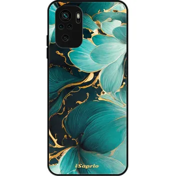 Pouzdro na mobilní telefon Lesklé pouzdro iSaprio pro Xiaomi Redmi Note 10 / Note 10S - Blue Flowers 12 (Lesklé pouzdro, kryt, obal iSaprio Exclusive na mobil Xiaomi Redmi Note 10 / Note 10S s motivem Blue Flowers 12 - elegantní skleněný vzhled, skvělá ochrana mobilu a luxusní styl