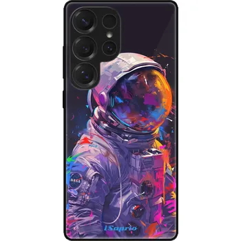 Pouzdro na mobilní telefon Lesklé pouzdro iSaprio pro Samsung Galaxy S25 Ultra - Neon Astronaut (Lesklé pouzdro, kryt, obal iSaprio Exclusive na mobil Samsung Galaxy S25 Ultra s motivem Neon Astronaut - elegantní skleněný vzhled, skvělá ochrana mobilu a luxusní styl, vyrobeno v Čes