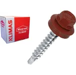 Klimas Wkret-Met RAL 3009 4,8x19mm - 250ks - Vruty farmářské střešní pro ocelový podklad, barva: Rezavá červená, WF