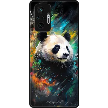 Pouzdro na mobilní telefon Lesklé pouzdro iSaprio pro Xiaomi Redmi Note 10 Pro - Abstract Panda (Lesklé pouzdro, kryt, obal iSaprio Exclusive na mobil Xiaomi Redmi Note 10 Pro s motivem Abstract Panda - elegantní skleněný vzhled, skvělá ochrana mobilu a luxusní styl, vyrobeno v Čes