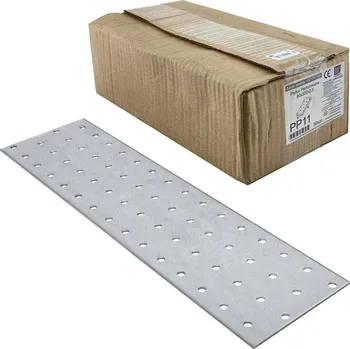 Tesařské kování Oramat 50ks - 80x300mm hr. 2,0mm Spojovací deska - plotna - děrovaná, PP11