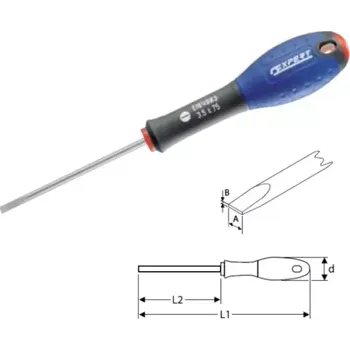 Šroubovák E160102 Šroubovák plochý paralelní TONA Expert T