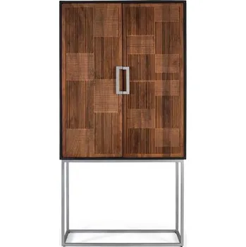 Stojan na víno Moderní masivní vinotéka Vera 178cm - mango