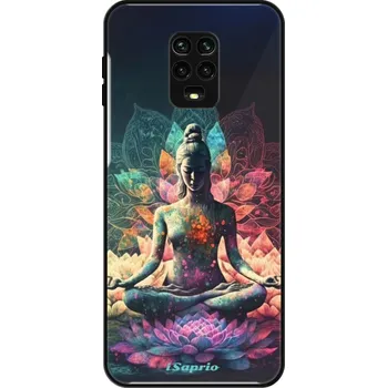 Pouzdro na mobilní telefon Lesklé pouzdro iSaprio pro Xiaomi Redmi Note 9 Pro / Note 9S - Yoga (Lesklé pouzdro, kryt, obal iSaprio Exclusive na mobil Xiaomi Redmi Note 9 Pro / Note 9S s motivem Yoga - elegantní skleněný vzhled, skvělá ochrana mobilu a luxusní styl, vyrobeno v Česku