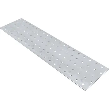 Tesařské kování TZ 100x400mm hr. 2,0mm Spojovací deska - plotna - děrovaná, PP16