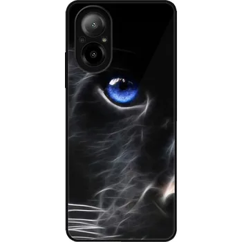 Pouzdro na mobilní telefon Lesklé pouzdro iSaprio pro Realme C67 - Black Puma (Lesklé pouzdro, kryt, obal iSaprio Exclusive na mobil Realme C67 s motivem Black Puma - elegantní skleněný vzhled, skvělá ochrana mobilu a luxusní styl, vyrobeno v Česku)