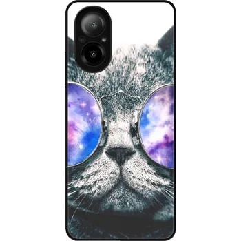 Pouzdro na mobilní telefon Lesklé pouzdro iSaprio pro Realme C67 - Galaxy Cat (Lesklé pouzdro, kryt, obal iSaprio Exclusive na mobil Realme C67 s motivem Galaxy Cat - elegantní skleněný vzhled, skvělá ochrana mobilu a luxusní styl, vyrobeno v Česku)