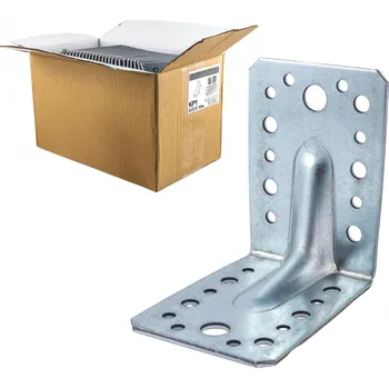 Úhloměr Klimas Wkret-Met 50ks - 90x90x65x2,5mm KP1 - Úhelník s prolisem