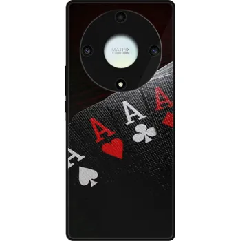 Pouzdro na mobilní telefon Lesklé pouzdro iSaprio pro Honor Magic5 Lite 5G - Poker (Lesklé pouzdro, kryt, obal iSaprio Exclusive na mobil Honor Magic5 Lite 5G s motivem Poker - elegantní skleněný vzhled, skvělá ochrana mobilu a luxusní styl, vyrobeno v Česku)