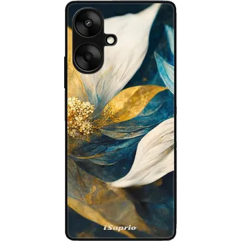 Pouzdro na mobilní telefon Lesklé pouzdro iSaprio pro Xiaomi Redmi 13C 5G - Gold Petals (Lesklé pouzdro, kryt, obal iSaprio Exclusive na mobil Xiaomi Redmi 13C 5G s motivem Gold Petals - elegantní skleněný vzhled, skvělá ochrana mobilu a luxusní styl, vyrobeno v Česku)