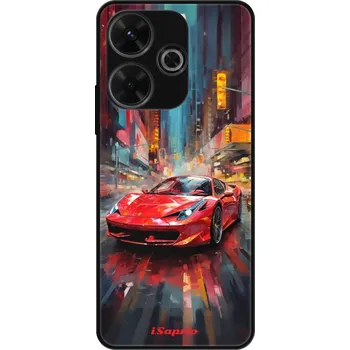 Pouzdro na mobilní telefon Lesklé pouzdro iSaprio pro Xiaomi Redmi 13 - Ferrari (Lesklé pouzdro, kryt, obal iSaprio Exclusive na mobil Xiaomi Redmi 13 s motivem Ferrari - elegantní skleněný vzhled, skvělá ochrana mobilu a luxusní styl, vyrobeno v Česku)