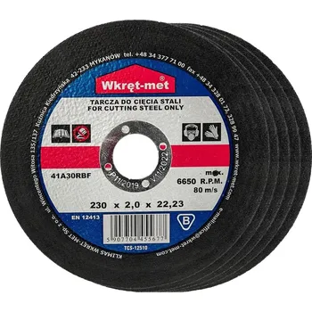 Řezný kotouč Klimas Wkret-Met 230x2,0mm - 5ks - Řezný kotouč na ocel