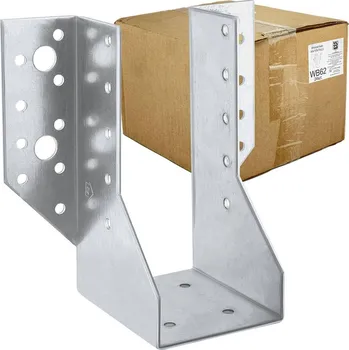 Tesařské kování Oramat 24ks - 60x130x75mm hr. 2,0mm - Trámová botka / třmen - vnější