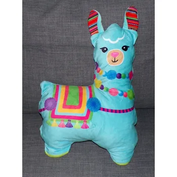 Dekorativní polštářek Polštář lama (modrý, 35x45 cm)