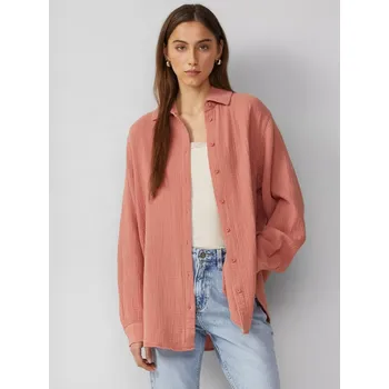 Dámská košile QS by s.Oliver dámská košile z Mušelínu 2166776 2080 Růžová 42