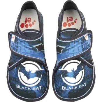 Chlapecké bačkory EF barefoot papuče 394 Black Bat chlapecké Velikost: 30