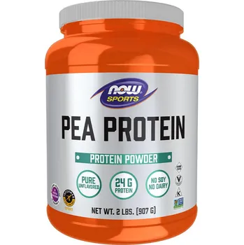 Protein Now Foods Hrachový protein (čistý bez příchutě) v prášku (907 g)