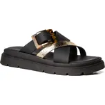 Dámské boty Nis GEMMA/2 Ciabattone Pelle/Fibbia Nero/Oro