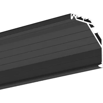 LED lišta LED hliníkový profil KLUŚ KOPRO černý lak 1m