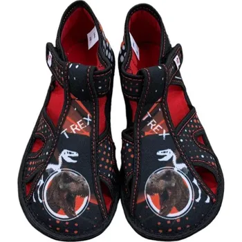 Chlapecké bačkory EF barefoot papuče 386 T-Rex (otevřené) chlapecké Velikost: 29