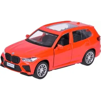 autíčko Licencované kovové auto BMW X5M 1:43, červené