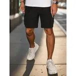 Pánské šortky látkové s nakládanými kapsami SX2509 Barva: Černá, Velikost: 2XL