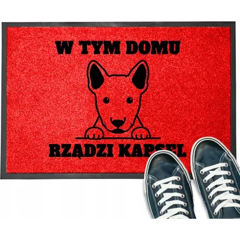 VSTUPNÍ ROHOŽKA 40X60 KE DVEŘÍM V TOMTO DOMĚ VLÁDNE JMÉNO NATURALNA VZOR