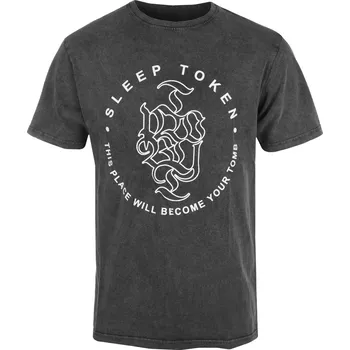 Tričko metal pánské Sleep Token - Tomb Text Ring - ROCK OFF - SLTKSTNW05MC - XL