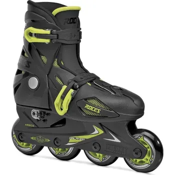 Kolečkové brusle Dětské kolečkové brusle Roces Orlando III Black Lime, 3.0-6.0, 36-40, 4x, 72 Roces