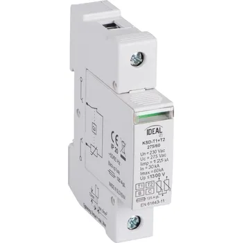 Přepěťová ochrana KANLUX Ochrana KSD-T1+T2 275/60 1P přepěťová 23923