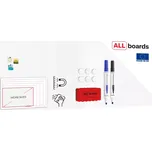 Allboards Magnetická tabule SLIMboard bezrámová smazatelná za sucha 300x120 cm, PME300x120