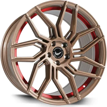 Alu kolo Barracuda DRAGOON bronzová lesklá / červený lem 8,5×19" 5×112 ET 38 RCDRA85943R/HGBR300022028
