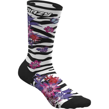 Cyklistické návleky Crazy Běžecké ponožky Idea SOCKS 2025 Černá 35-38 Unisex, Pánské