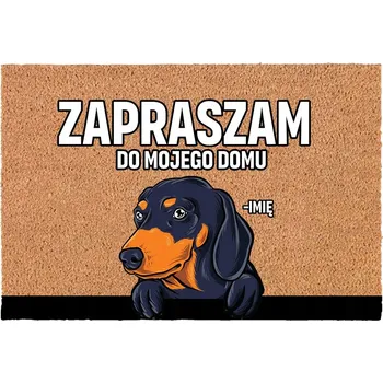 Rohožka WYCIERACZKA KOKOSOWA 40X60 Z IMIENIEM PUPILA A DEKORATIVNÍMI VZORY