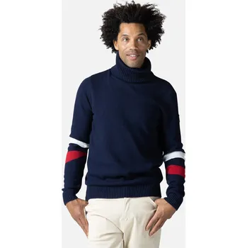 Pánský svetr Pánský Svetr ROSSIGNOL SIGNATURE RL KNIT RLMMO05_715 – Tmavě modrá M